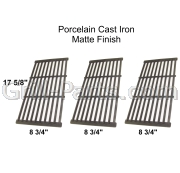 3 pcs Porcelain-Enameled Steel 17-3/4 x 26-13/16 inch BBQ Cooking Grates 810-2410-S 810-2511-S SHINESTAR Grill Grates Replacement for Brinkmann 810-2512-S Grates 810-8411-5 810-9415-W Grill Parts