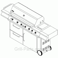 Jenn-Air 720-0165 Gas Grill 4 Burner Cast Iron Replacement Parts Kit