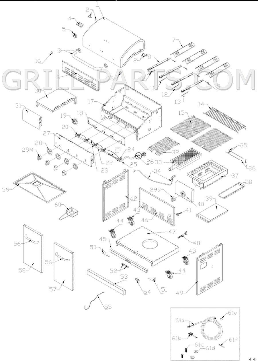 kenmore gas grill parts manual