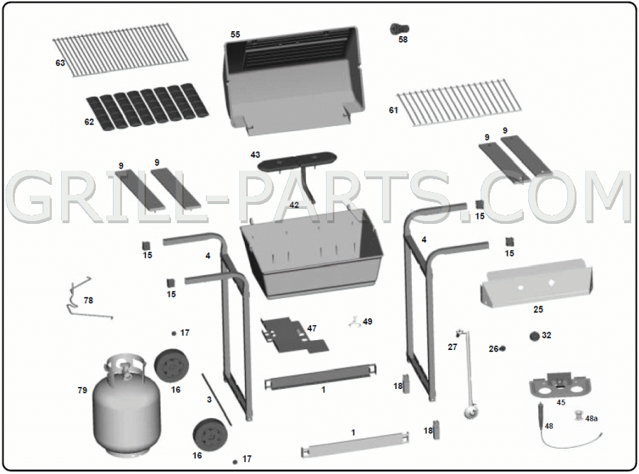 Patio Master Pg4202w Replacement Grill Parts Free Ship