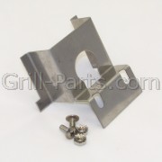 MB-3B Stainless steel rotisserie motor bracket.<ul><li>Holds motor <u>inverted</u><li>Provides shelf clearance on all models<li>Includes nuts and bolts</ul><br><br><b>Note:</b> The pre-drilled mounting holes in the MB-3B rotisserie motor mounting bracket are designed to accommodate existing hole patterns approximately 1 3/8 apart. It is possible that you may have to drill new holes.