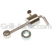 RCB-43 Counter balance for rotisserie spit rods.<ul><li>Fits all spit rods we sell<li>Includes two collar rings. One for smaller rods up to 3/8 and a larger one that accepts up to 5/8 diameter rods<li>Offsets uneven weight distribution.<li>Reduces motor stress.</ul>
