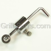 RCB-B Counter balance for rotisserie spit rods.<ul><li>Has 3/8 spit rod hole<li>Fits spit rods up to 3/8 diameter.<li>Fits our spit rods SR-5 and SR-8.<li>Will not fit our spit rod SR-43, which is 3/8 square and requires at leat a 9/16 diameter spit rod hole.<li>Offsets uneven weight distribution.<li>Reduces motor stress.</ul>