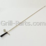 SR-43 Heavy duty nickel plated 43 x 3/8 square spit rod. Fits many larger grills. Tip is tapered to 5/16 square to fit many rotisserie motors, including all of ours. Rod only. <br><br>Fits grills with hoods up to 38 inches wide. Be sure to measure before ordering.<br><br><b>NOTE: </b>The 3/8 square rod of SR-43 is slightly thicker than our other spit rods and will not work with some of the parts in the RK-MHP and RK-MHP36 rotisserie kits, which are designed for the smaller 5/16 rods.<br><br>The SR-43 rod is 3/8 square and requires a 9/16 diameter mounting hole for counter balance. The SR-43 can be used with the following parts:<ul><li>Motor RO-6 and 60013<li>Meat forks MH-4B, 60150 and MH-3SSB<li>Spit rod bushing BU-2<li>Spit rod handle PH-1.<li>Counter balance RCB-43</ul>